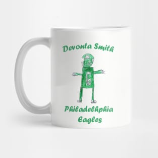 Devonta Smith Eagles Drawing Mug